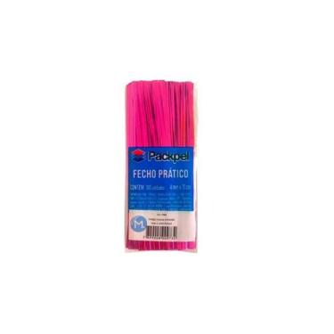Imagem de Fecho Plastico Pink 11cm C/100 - PACKPEL, Unico, Unico