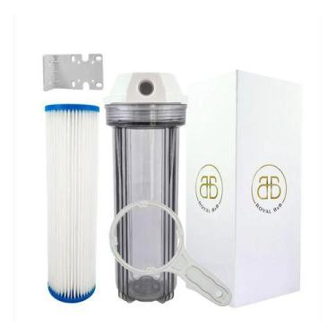Imagem de Kit 2 Filtro Agua 9 3/4  + 2 Refis Lavável Plissado 50 Micra - Royal B