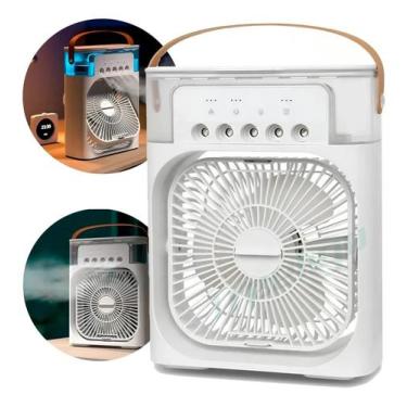 Imagem de Mini Ar Condicionado Climatizador Umidificador Ventilador Agua E Gelo 
