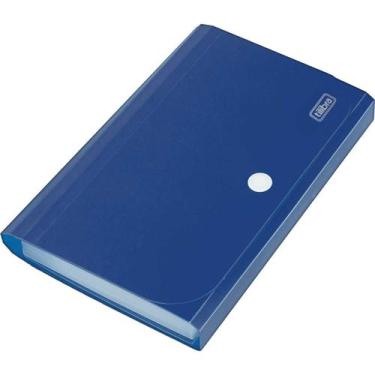 Imagem de Pasta Sanfonada Polipropileno A4 12 Divisões Color Azul - Tilibra, Úni