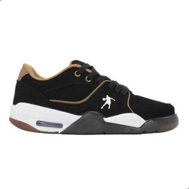 Imagem de Tênis Masculino Skate Redikal Rkt Preto/Branco, 38