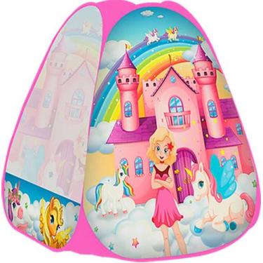 Imagem de Barraca Infantil Casinha Tenda Cabana Unicórnios 86cm x 75cm - Etitoys