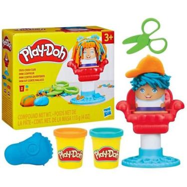 Imagem de Massinha PlayDoh Mini Clássico Corte Maluco Barbearia De Brinquedo Has