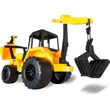 Imagem de Trator Agro Topi com Braços Articulados Pá Basculante e Garra 360o Cardoso Toys