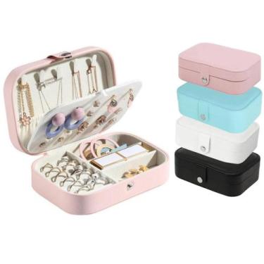 Imagem de Porta Joias Bolsa Maleta para Viagem em Couro Linda e Elegante - BMAX,