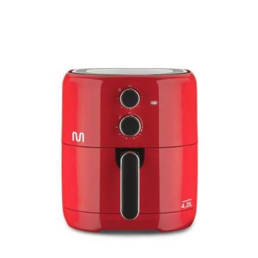 Imagem de Fritadeira Air Fryer 4,2L 1500W Vermelha 127V - CE194 - Multilaser, Ve