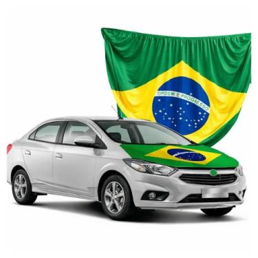 Imagem de Bandeira do Brasil para Capô de Carro - Central