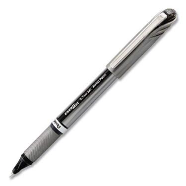 Imagem de PENTEL Caneta de gel líquido EnerGel NV, 0,7 mm, tubo cinza, tinta preta (BL27A)