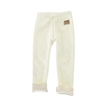 Imagem de Leggings Unissex Infantis Quentes E Elásticas, Calças Com Pés De Desen