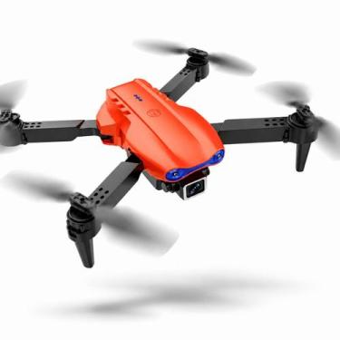 Imagem de Drone K3 Laranja Dobrável com Câmera Dupla 4K WiFi FPV Zoom 50x Altitu