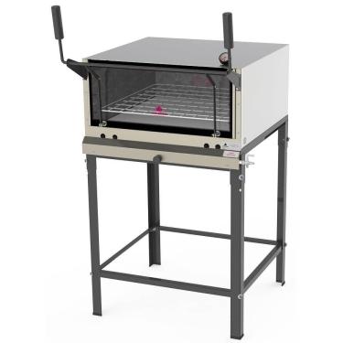 Imagem de Forno Industrial a Gás Progás PRP-770 G2 Aço Inox 125L Pedra Refratária Cavalete Inox