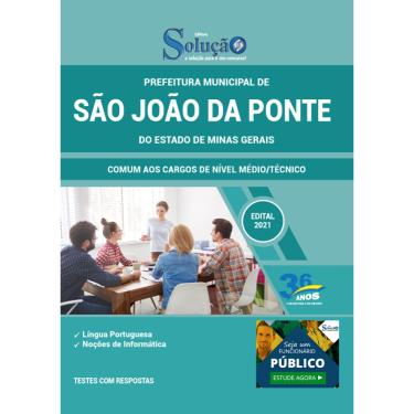 Imagem de Apostila São João da Ponte MG Cargos Nível Médio e Técnico
