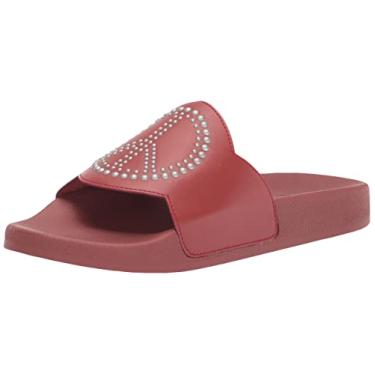 Imagem de Lucky Brand Sandália Slide feminina Phillon lisa, Vermelho rancho, 5