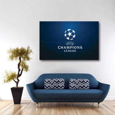 Imagem de Quadro decorativo Champions League com Tela em Tecido