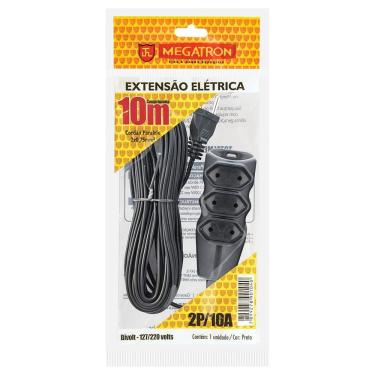 Imagem de Extensão Elétrica 3 tomadas 10 metros 10A 2P