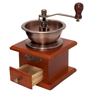 Imagem de Mimo Style, Moedor de Café Manual Retrô, Madeira, 16,5cm - Marrom