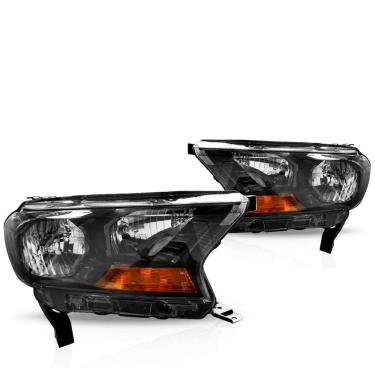 Imagem de Par Farol Ranger 2016 2017 2018 Manual Mascara Negra Sem Projetor