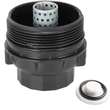 Imagem de MACHSWON Conjunto de tampa do filtro de óleo da tampa do filtro de óleo com plugue de óleo, substitui 15620-36020 adequado para Avalon Camry Highlander RAV4 e Lexus