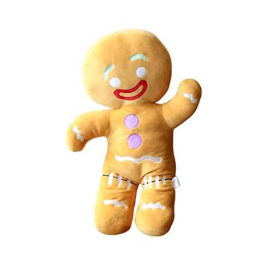 Imagem de Kasituny Boneca de pelúcia de Natal Almofada de boneca de biscoito de pelúcia de Natal 50 cm