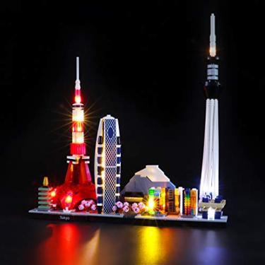 Imagem de BRIKSMAX Led Lighting Kit for Architecture Tokyo - Compatible with Lego 21051 Building Blocks Model- Not Include The Lego Set