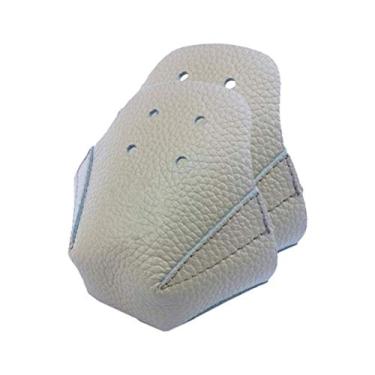 Imagem de Yumoom Protetores de bico protetores, 1 par de protetores de bico de patins de couro de poliuretano, capa protetora profissional para skate com 4 furos, protetores de bico para patins e patins