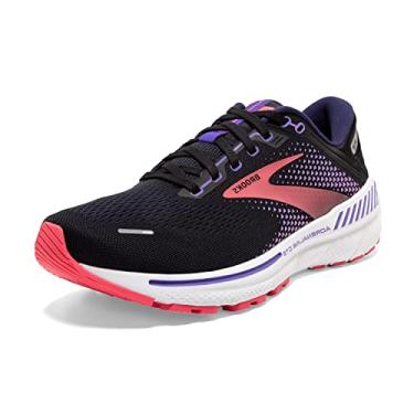 Imagem de Brooks Adrenaline GTS 22 Black/Purple/Coral 9.5 B (M)