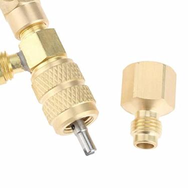 Imagem de 1 x Instalador Removedor de Núcleo de Válvula AC HVAC Schrader Removedor de Núcleo de Válvula de Tamanho Duplo 5/16" e Ferramenta Instaladora de Porta de 1/4"
