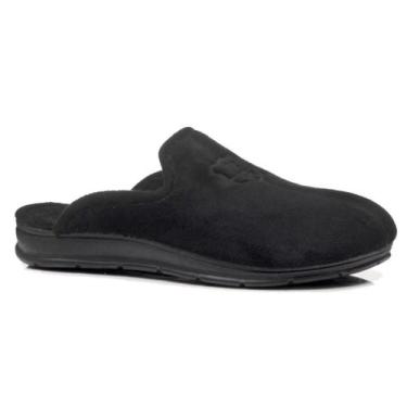 Imagem de Pantufa Atoalhada Pegada Musgo/ Preto/ Azul Marinho  - 16600101