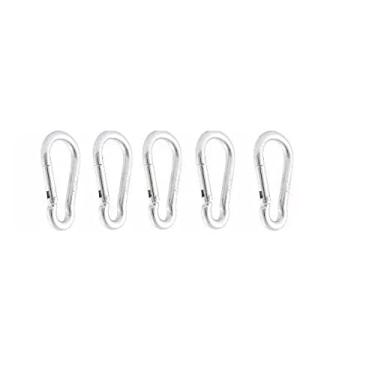 Imagem de Kit 10 Mosquetão Academia Pilates Reparo De Aparelhos 70 mm