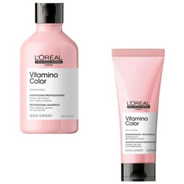 Imagem de Shampoo 300ml E Condicionador 200ml Loreal Vitamino Color - Loreal Pro