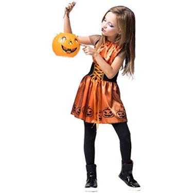 Imagem de Fantasia De Bruxa Infantil Sarah Feiticeira Abobora (G 9-10)