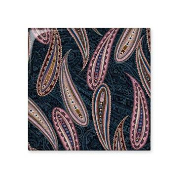 Imagem de Folha flor abstrata peixe padrão clássico azulejo de cerâmica brilhante decalque de tijolo vitrificado pedra adornada