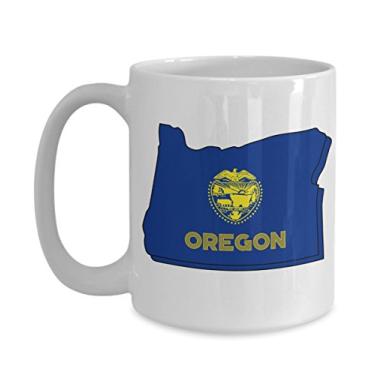 Imagem de Caneca Oregon – Caneca de café de cacau quente divertido – ideia de de Natal