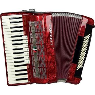 Imagem de Acordeon Cadenza 80 Baixos Vermelha