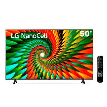 Imagem de Smart Tv 50 4K Nanocell 50Nano77sra Bluetooth Thinq Ai Alexa Google As