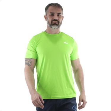 Imagem de Camiseta Fila Basic Sports Polygin Verde - Masculina
