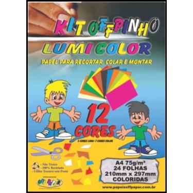 Imagem de Bloco Criativo, Offpinho Lumi, A4, 75 gramas, 24 Folhas, Off Paper