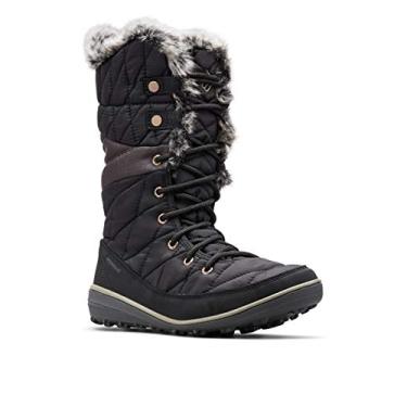 Imagem de Columbia Bota feminina Snow Canyon Omni Heat inverno, Preto/Chaleira, 10.5