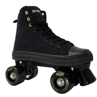 Imagem de Lenexa Patins MVP 2.0 para crianças e adultos, patins estilo tênis de cano alto para uso ao ar livre para meninas, meninos, mulheres e homens (preto, feminino 8 / masculino 7)