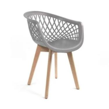 Imagem de Conjunto 4 Cadeiras Web Wood Base Madeira,  - Emporium Mlx