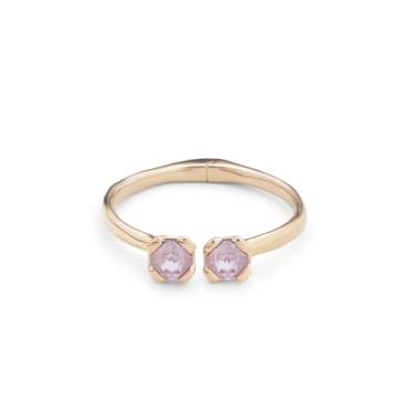 Imagem de Uno de 50 Pulseiras femininas rosa aura, One size, Metal, Cristal