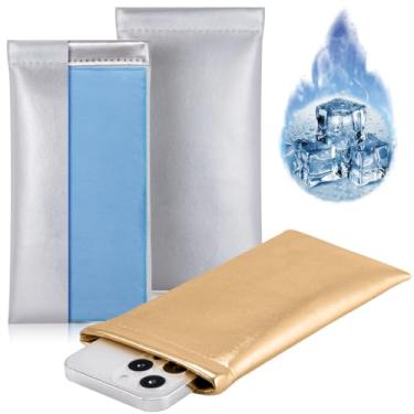 Imagem de TRIUMPH VISION Cold Pack Capa de Resfriamento para Telemóvel de Couro PU Capa Macia Estende a Vida Útil da Bateria Clima Quente Superaquecimento 3 Peças