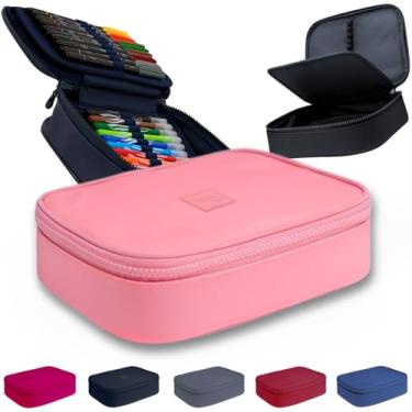 Imagem de Estojo Escolar Organizador Box Grande Para Lapis Feminino Masculino Material Escolar (Rosa)