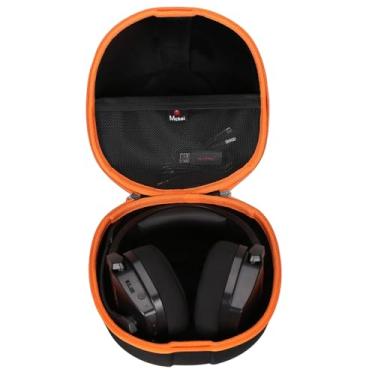 Imagem de Mchoi Capa rígida adequada para fones de ouvido NUBWO G06 Dual Wireless Gaming, à prova d'água, à prova de choque, capa protetora somente