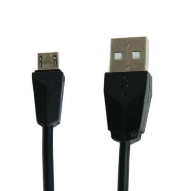 Imagem de Cabo de Recarga/Sincronização 1m Micro USB ELG M510 Preto, Preta