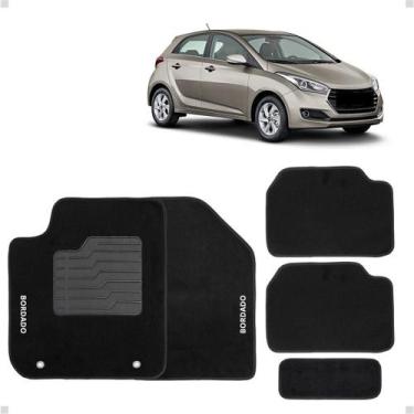 Imagem de Tapete Automotivo Hyundai Hb20 2012 Até 2022 Carpete Bordado - TTs Dis