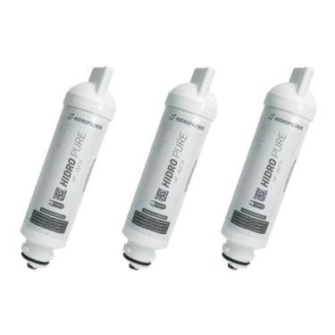 Imagem de Kit 3 Refil Filtro Purificador Electrolux Acqua Pure 4X PE12 - HidroFi