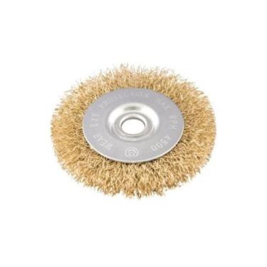 Imagem de Escova circular ondulada 6x1" furo 3/4" aço carb pol 6000rpm - Vonder