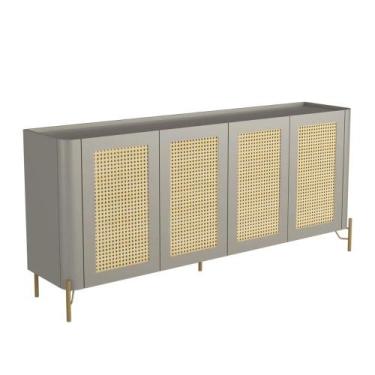 Imagem de Aparador Buffet Porta Sextavada 180cm Pés Metal 100% MDF - Casa Lar In