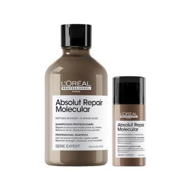 Imagem de Kit L'Oréal Professionnel Absolut Repair Molecular  Shampoo 300ml e Le